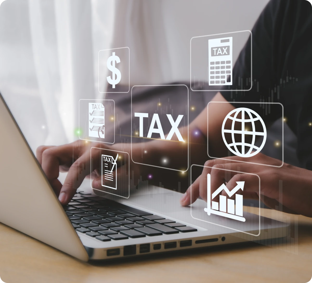 Online tax calculation tools displayed
