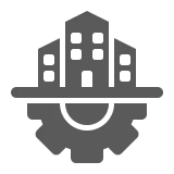 Industrial building emblem