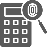 Secure calculator with biometric feature